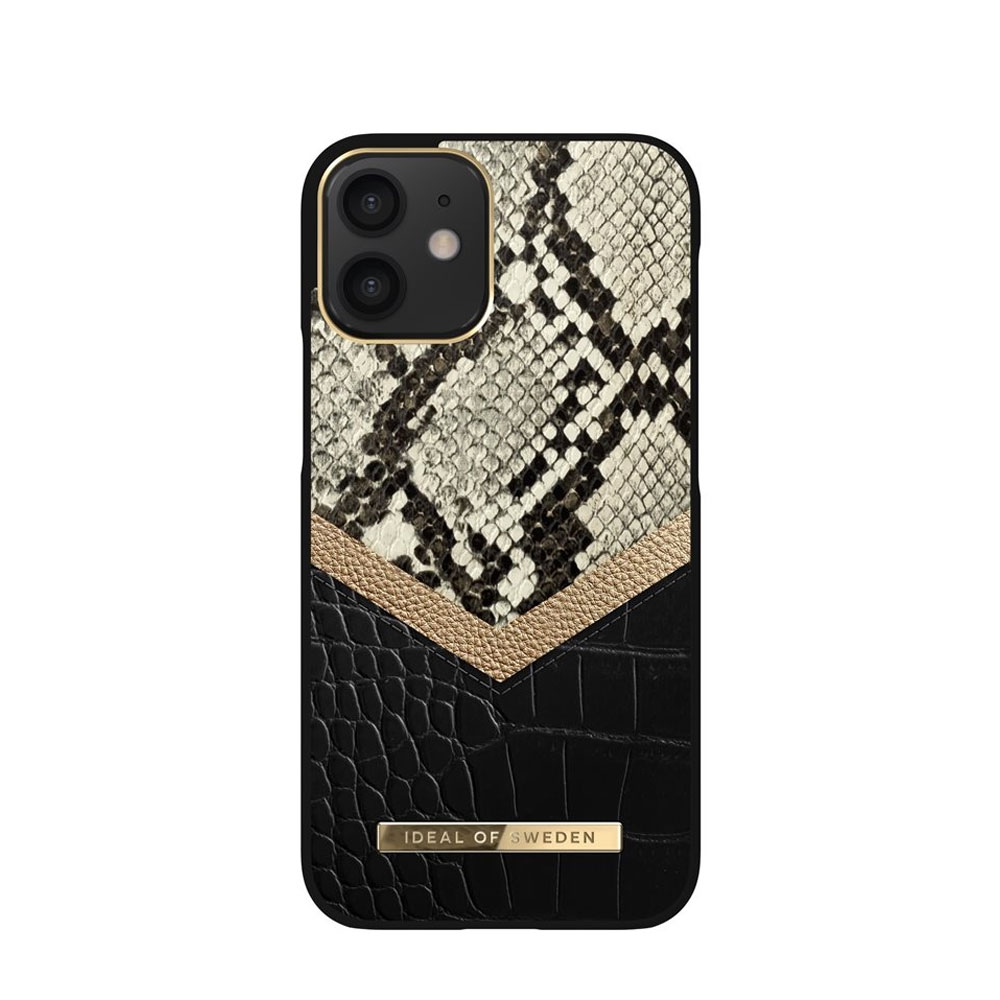 Image of iDeal of Sweden - iPhone 12 Mini Hardcase Hülle Atelier Case (IDACSS20-I2054-199) - Midnight Python (Schwarz) bei Apfelkiste.ch