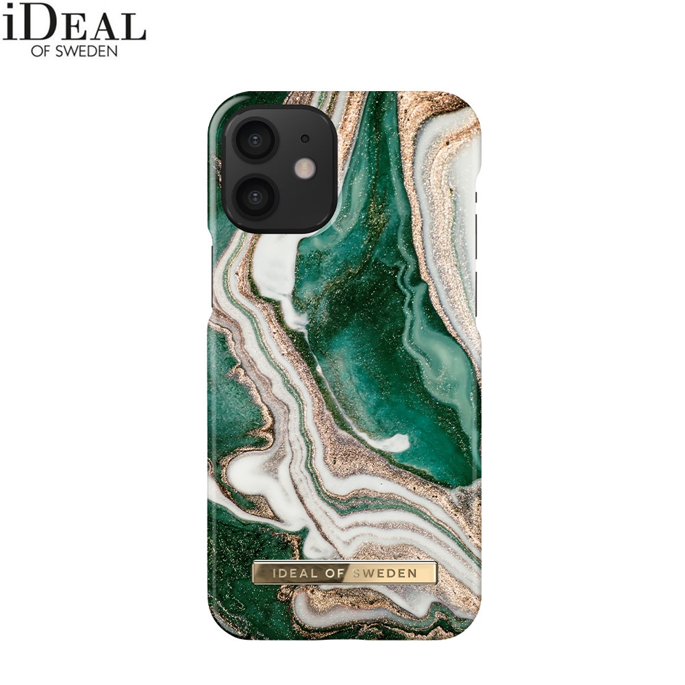 iPhone 12 Mini Hardcase Hülle (IDFCAW18-I2054-98) - Golden Jade Marble