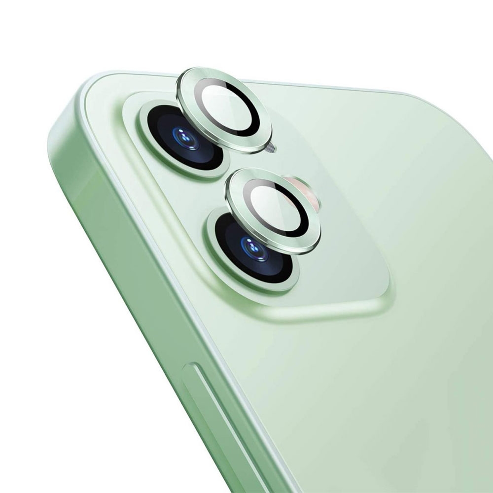 Image of iPhone 12 Mini / iPhone 12 Kameraschutz Objektiv Ring Protector Abdeckung - Türkis bei Apfelkiste.ch