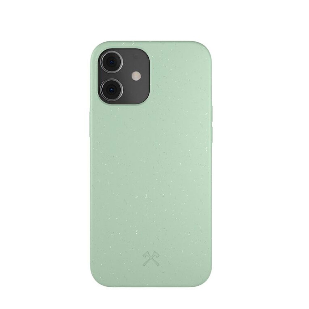 Image of Woodcessories - iPhone 12 Mini BioCase Antimikrobielle Schutzhülle Vegan Biologisch Abbaubar (ECO456) - Mint Green bei Apfelkiste.ch