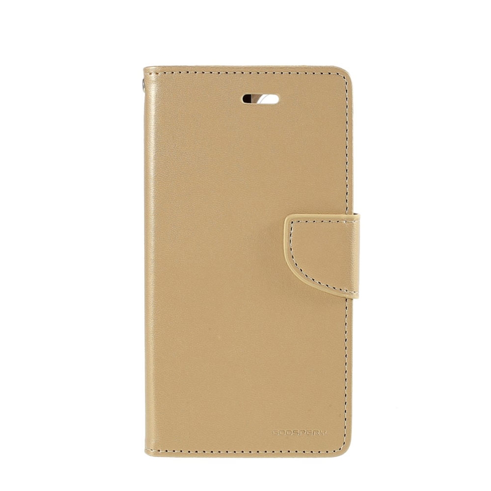 Image of Mercury Goospery - iPhone 12 / iPhone 12 Pro Leder Tasche Flipcase - Gold bei Apfelkiste.ch