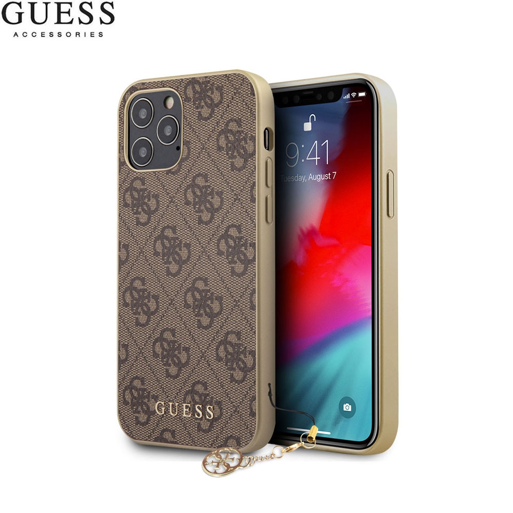 iPhone 12 / iPhone 12 Pro Charms Hardcase Hülle (GUHCP12MGF4GBR) - Braun