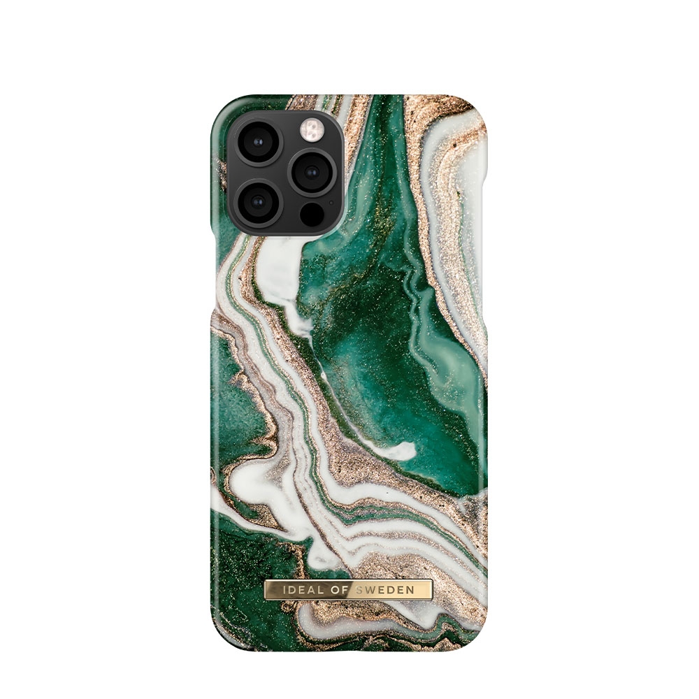 Image of iDeal of Sweden - iPhone 12 / iPhone 12 Pro Hardcase Hülle (IDFCAW18-I2061-98) - Golden Jade Marble bei Apfelkiste.ch