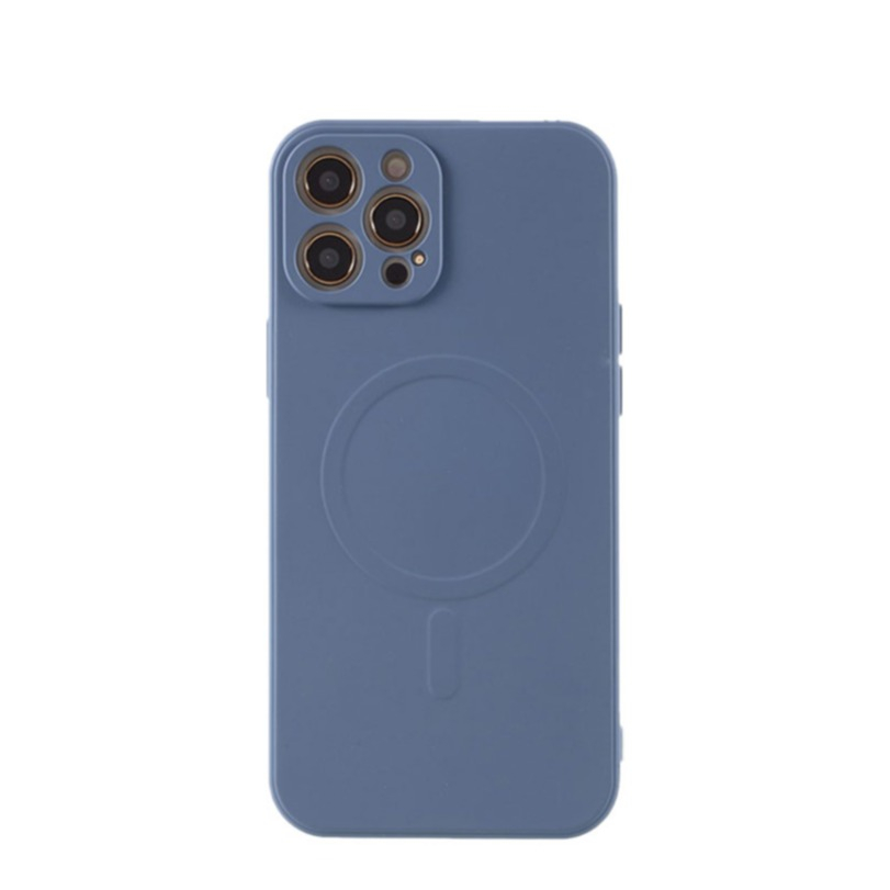 Image of iPhone 12 Pro MagSafe Gummi Case Hülle Kameraschutz - Blau bei Apfelkiste.ch