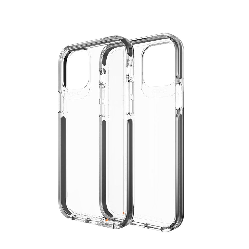 Image of Gear4 - iPhone 12 Pro Max Antibakterielle Schutzhülle Case Piccadilly D3O (IC1267PICBLK) - Transparent / Schwarz bei Apfelkiste.ch