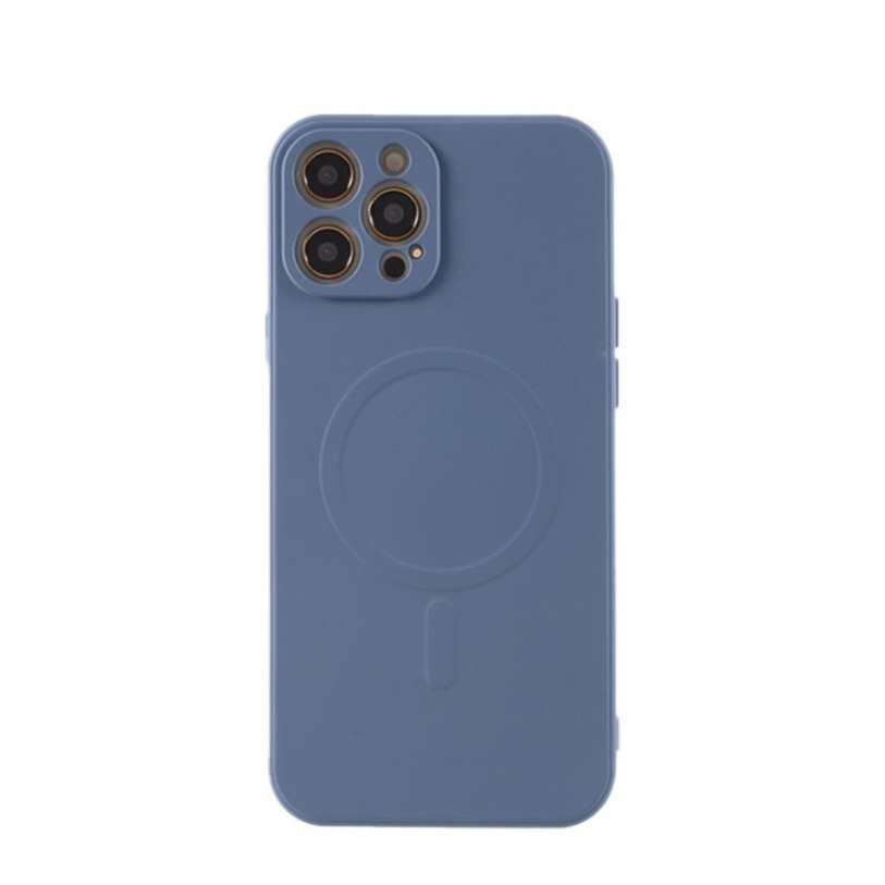 Image of iPhone 12 Pro Max MagSafe Gummi Case Hülle Kameraschutz - Blau bei Apfelkiste.ch