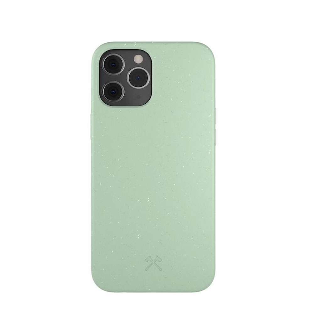 Image of Woodcessories - iPhone 12 Pro Max BioCase Antimikrobielle Schutzhülle Vegan Biologisch Abbaubar (ECO470) - Mint Green bei Apfelkiste.ch
