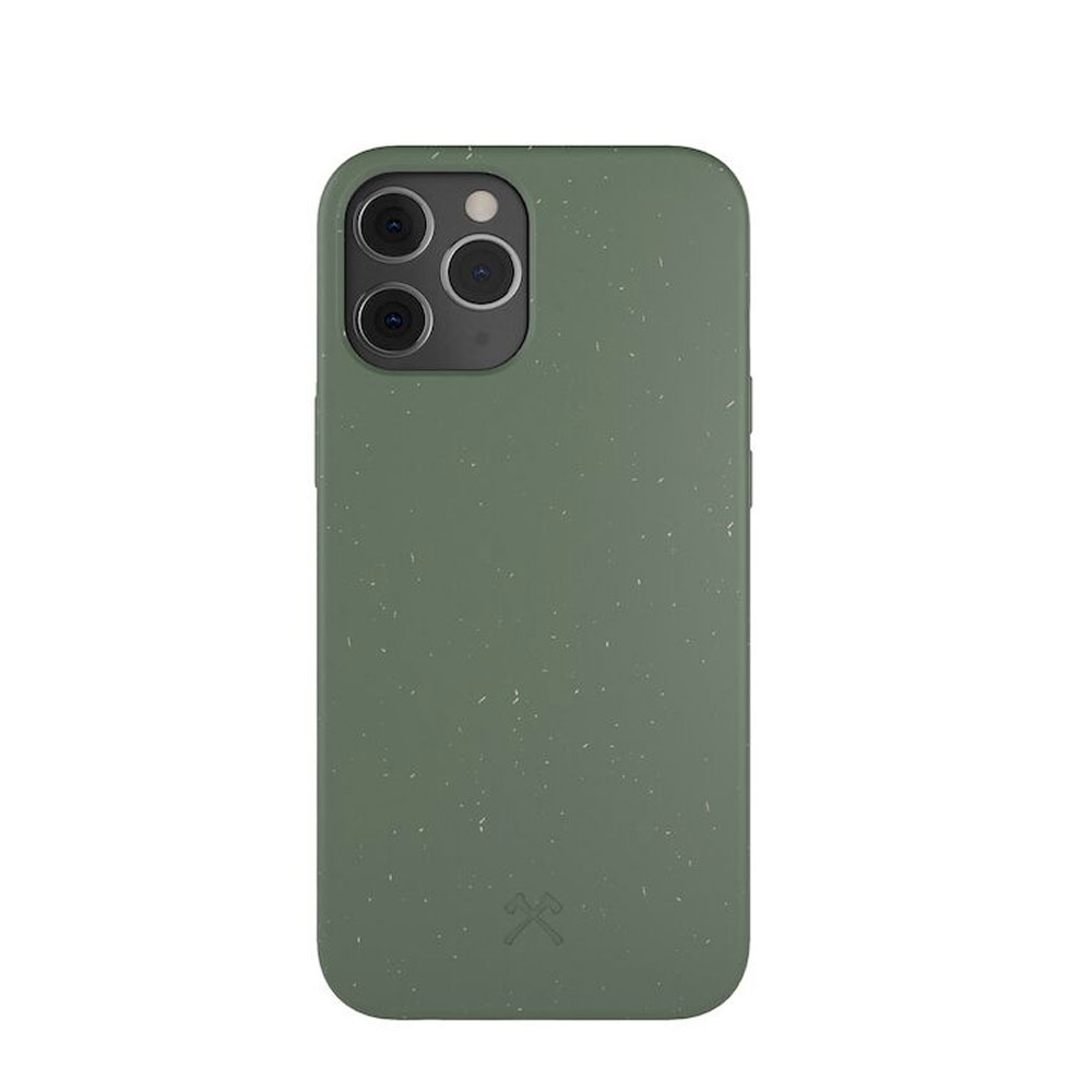 Image of Woodcessories - iPhone 12 / iPhone 12 Pro BioCase Antimikrobielle Schutzhülle Vegan Biologisch Abbaubar (ECO460) - Midnight Green bei Apfelkiste.ch