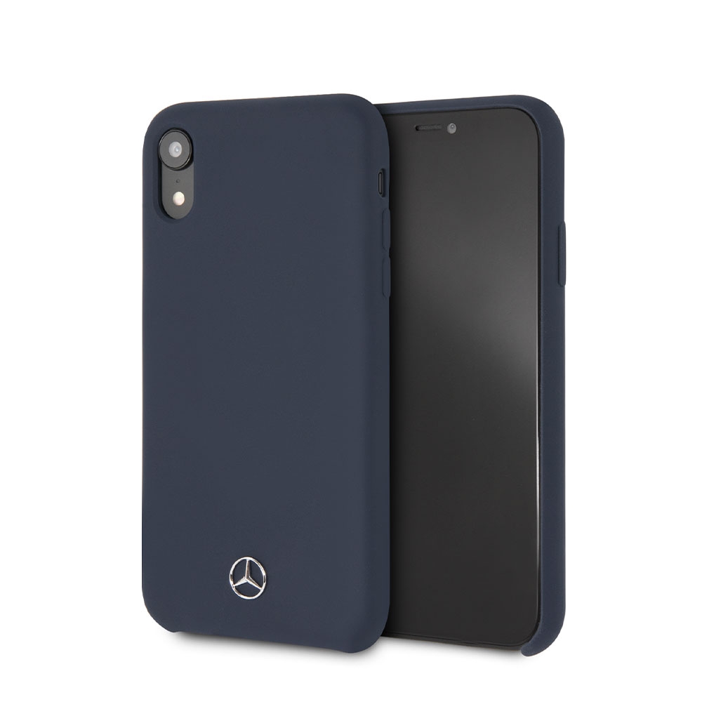 Image of Mercedes Benz - iPhone Xr Silikon Hardcase Hülle (MEHCI61SILNA) - Navy bei Apfelkiste.ch