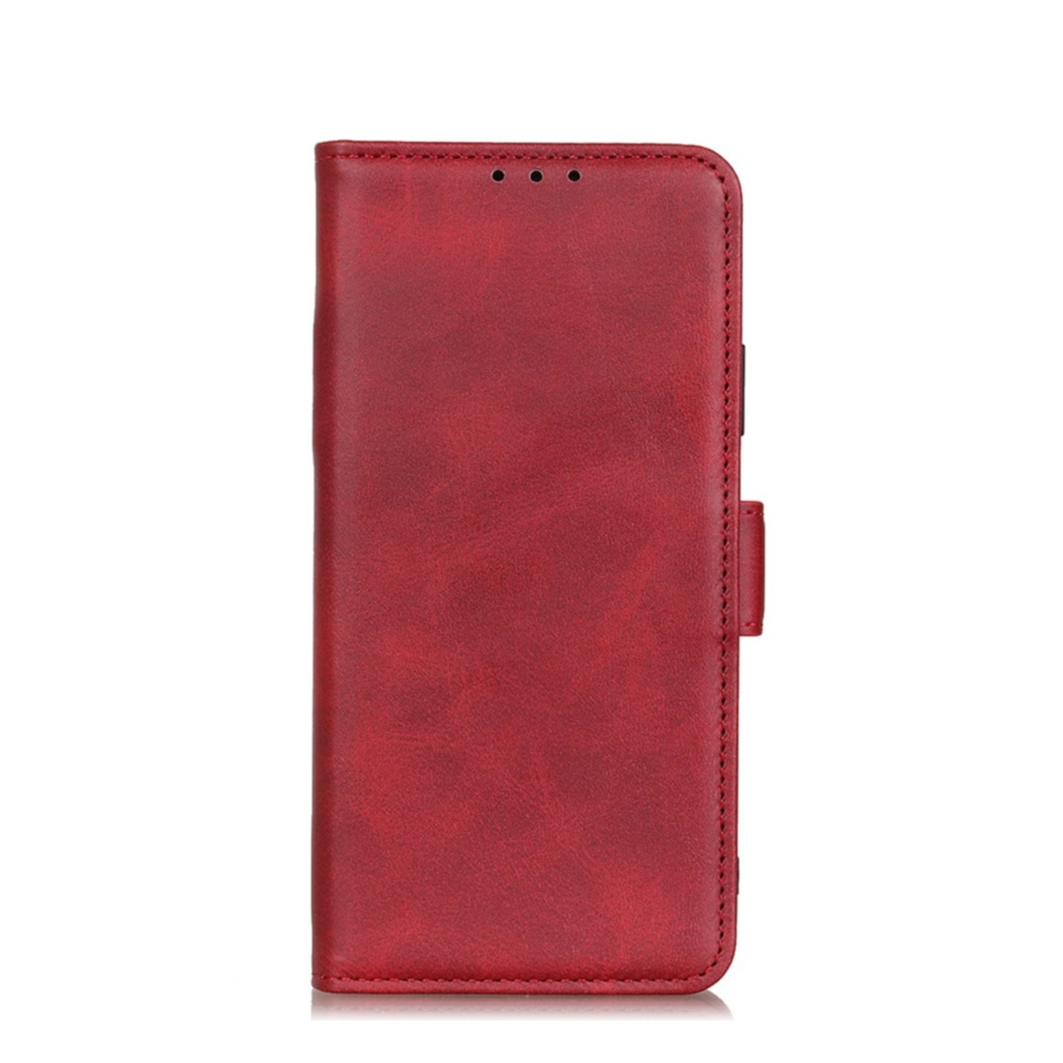 Image of iPhone 13 Pro Max Vintage Leder Tasche Flip Cover Fashion Design - Rot bei Apfelkiste.ch