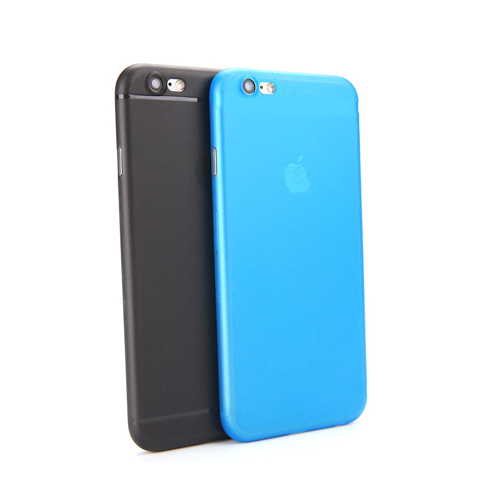 Image of Apfelkiste © - iPhone 6 Plus / 6S Plus Kunststoff Hülle Case Ultra Thin 0.45 mm - Blau / Transparent (Matt) bei Apfelkiste.ch
