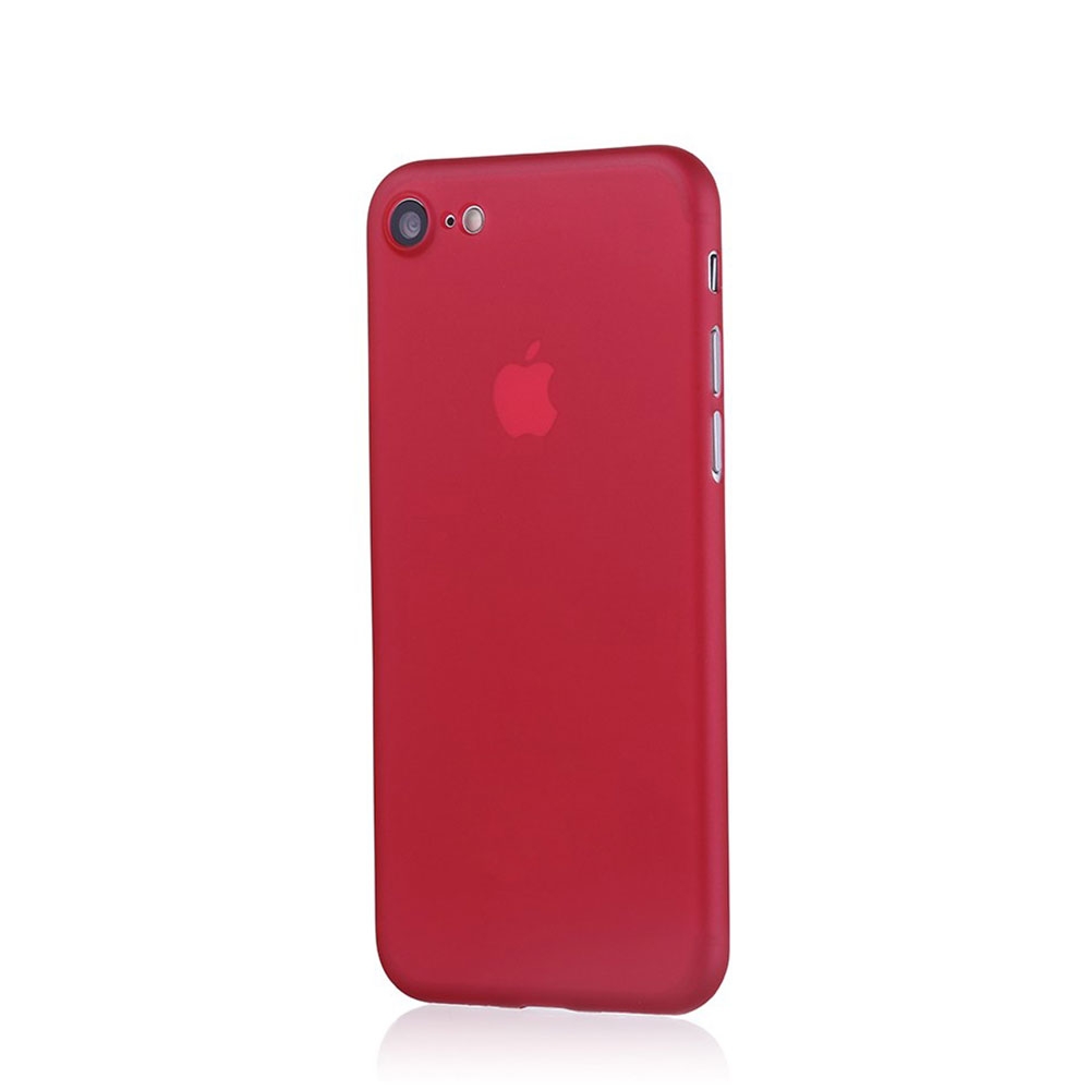 Image of Apfelkiste © - iPhone 6 Plus / 6S Plus Kunststoff Hülle Case Ultra Thin 0.45 mm - Rot / Transparent (Matt) bei Apfelkiste.ch