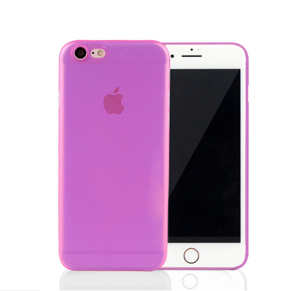 Image of Apfelkiste © - iPhone 6 / 6S Kunststoff Hülle Case Ultra Thin 0.45 mm - Pink / Transparent (Matt) bei Apfelkiste.ch