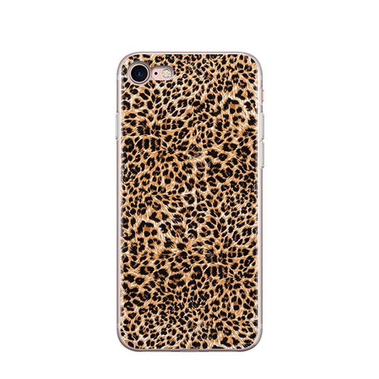 Image of Apfelkiste © - iPhone SE (2022/2020) / 8 / 7 / 6S Gummi Hülle Geparden Muster - Braun / Schwarz bei Apfelkiste.ch