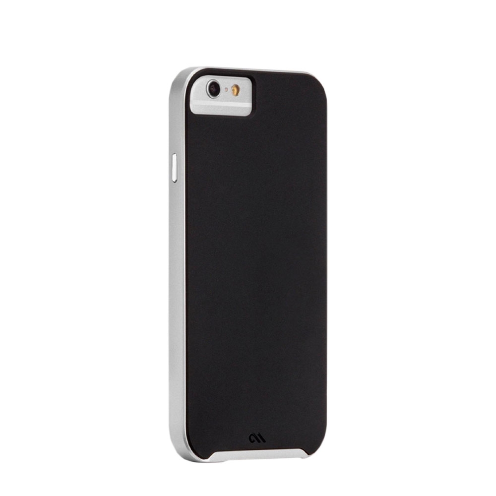 Image of Case Mate - iPhone SE (2022/2020) / 8 / 7 / 6S Slim Tough Schutzhülle (CM031392) - Schwarz / Silber bei Apfelkiste.ch