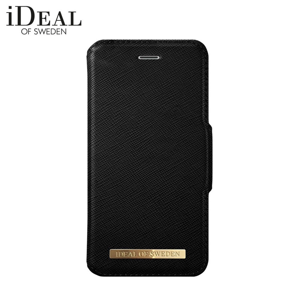 iPhone SE (2020) / 8 / 7 / 6S 2in1 Tasche + Hülle Fashion Wallet (IDFW-I7-01) - Schwarz