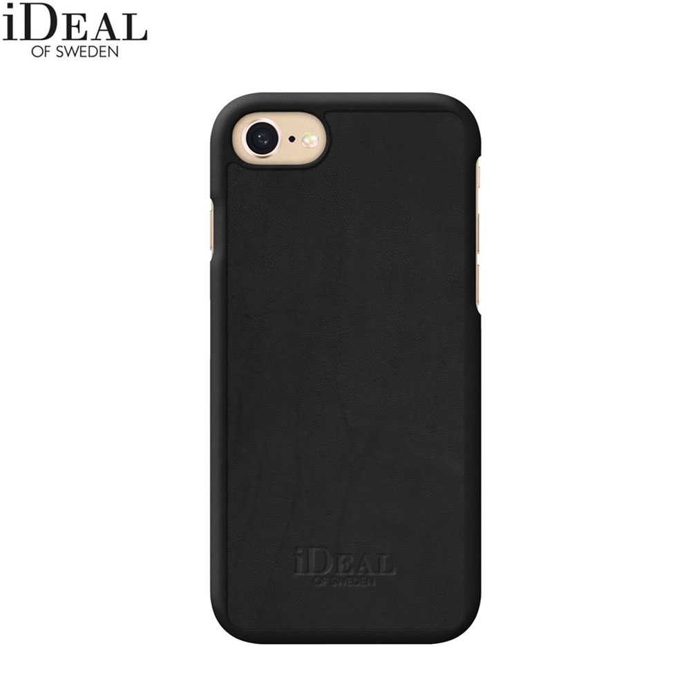 iPhone SE (2020) / 8 / 7 / 6S Como Case Leder Hülle (IDFC-I7-COM-01) - Schwarz