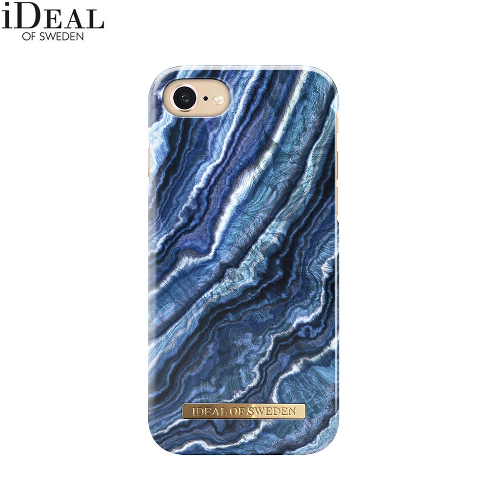 iPhone SE (2020) / 8 / 7 / 6S Hardcase Hülle (IDFCSS19-I7-119) - Indigo Swirl