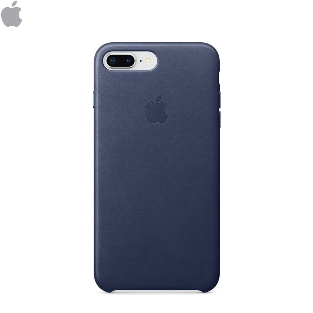 iPhone 8 Plus / 7 Plus Echtleder Hülle Back Case (MQHL2ZM/A) - Mitternachtsblau