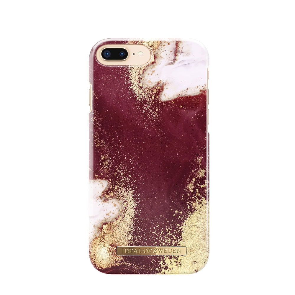 Image of iDeal of Sweden - iPhone 8 Plus / 7 Plus / 6S Plus / 6 Plus Hardcase Hülle (IDFCAW19-I7P-149) - Golden Burgundy Marble bei Apfelkiste.ch