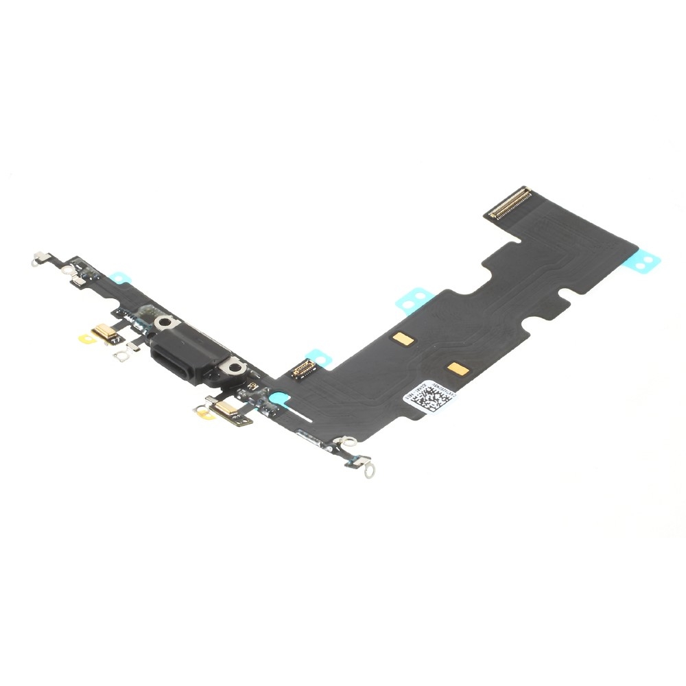 Image of iPhone 8 Plus Lightning Dock Connector Flex + Dual Mikrofon - Schwarz bei Apfelkiste.ch