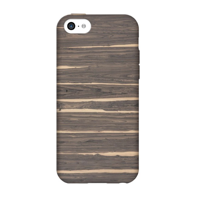 iPhone SE (2016) / 5 / 5S Hardcase Schutzhülle Holz Maserung - Braun