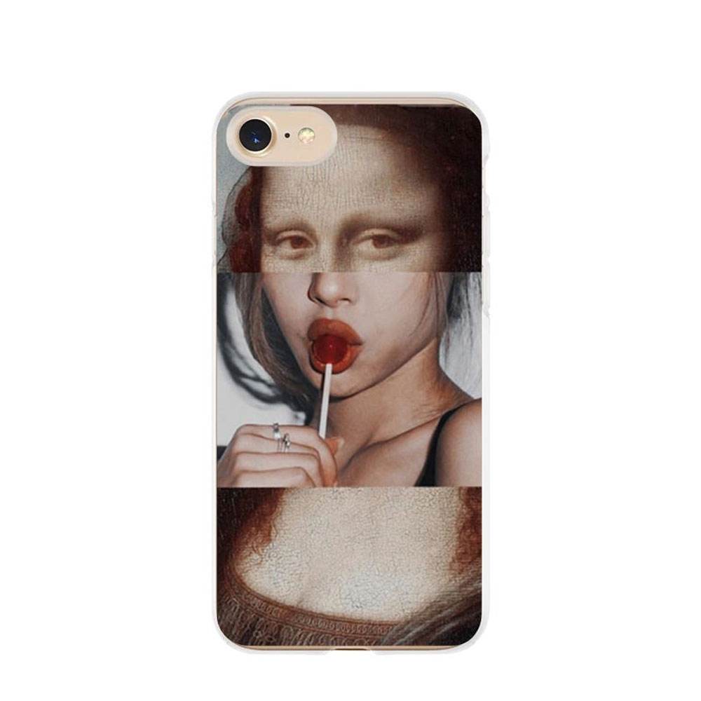 Image of Apfelkiste © - iPhone SE (2022/2020) / 8 / 7 Gummi Case Hülle Ultra Thin Moderne Kunst - Braun bei Apfelkiste.ch