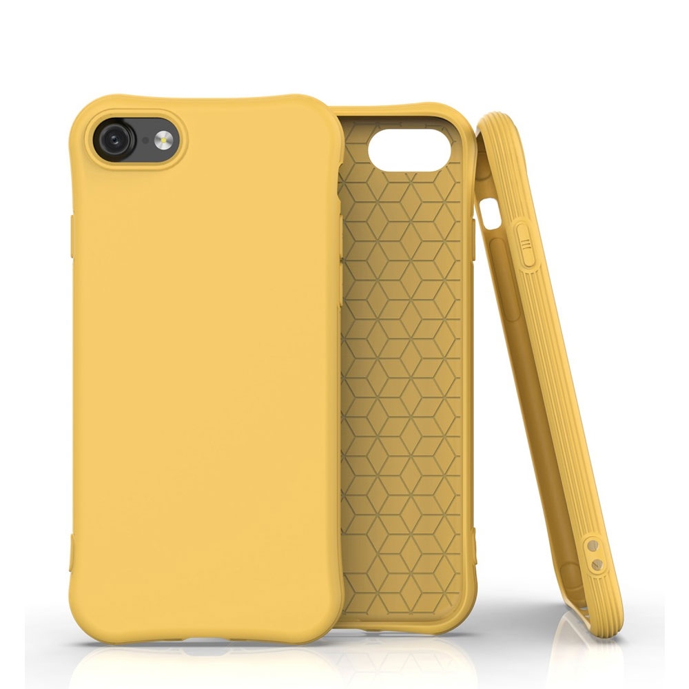 Image of iPhone SE (2022/2020) / 8 / 7 Gummi Case Hülle Slim Design - Gelb (Matt) bei Apfelkiste.ch