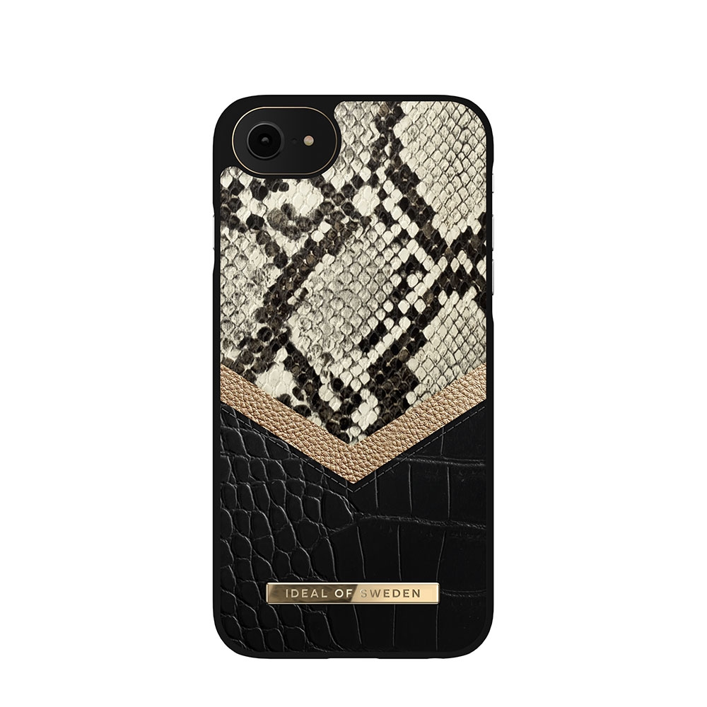 Image of iDeal of Sweden - iPhone SE (2022/2020) / 8 / 7 / 6S Hardcase Hülle Atelier Case (IDACSS20-I7-199) - Midnight Python (Schwarz) bei Apfelkiste.ch