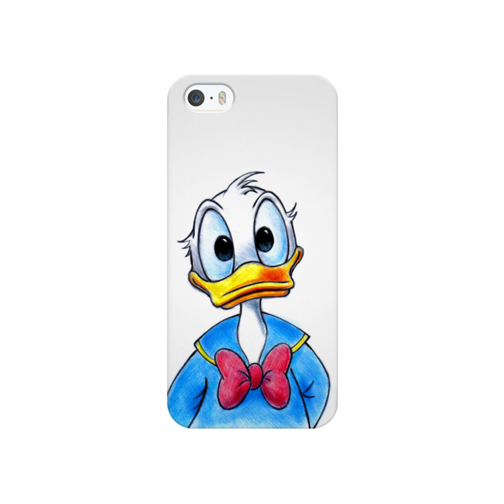 iPhone SE (2016) / 5 / 5S Hardcase Hülle Donald Duck - Weiss