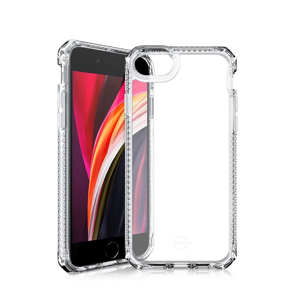 Image of ITSkins - iPhone SE (2022/2020) / 8 / 7 / 6S / 6 Hybrid Clear Antimikrobielle Schutz Hardcase Hülle (Fallschutz 2 Meter) - Transparent bei Apfelkiste.ch