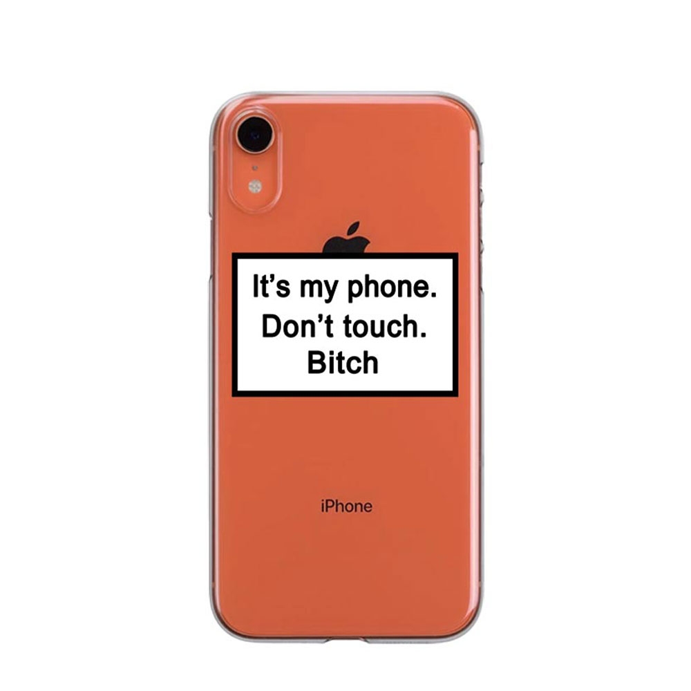 Image of Apfelkiste © - iPhone Xr Gummi Case Hülle Ultra Thin It's My Phone - Transparent bei Apfelkiste.ch