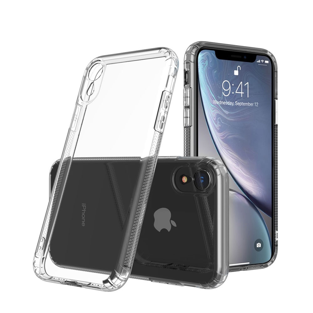 Image of iPhone Xr Gummi Case Hülle Air Cushion Fallschutz - Transparent bei Apfelkiste.ch