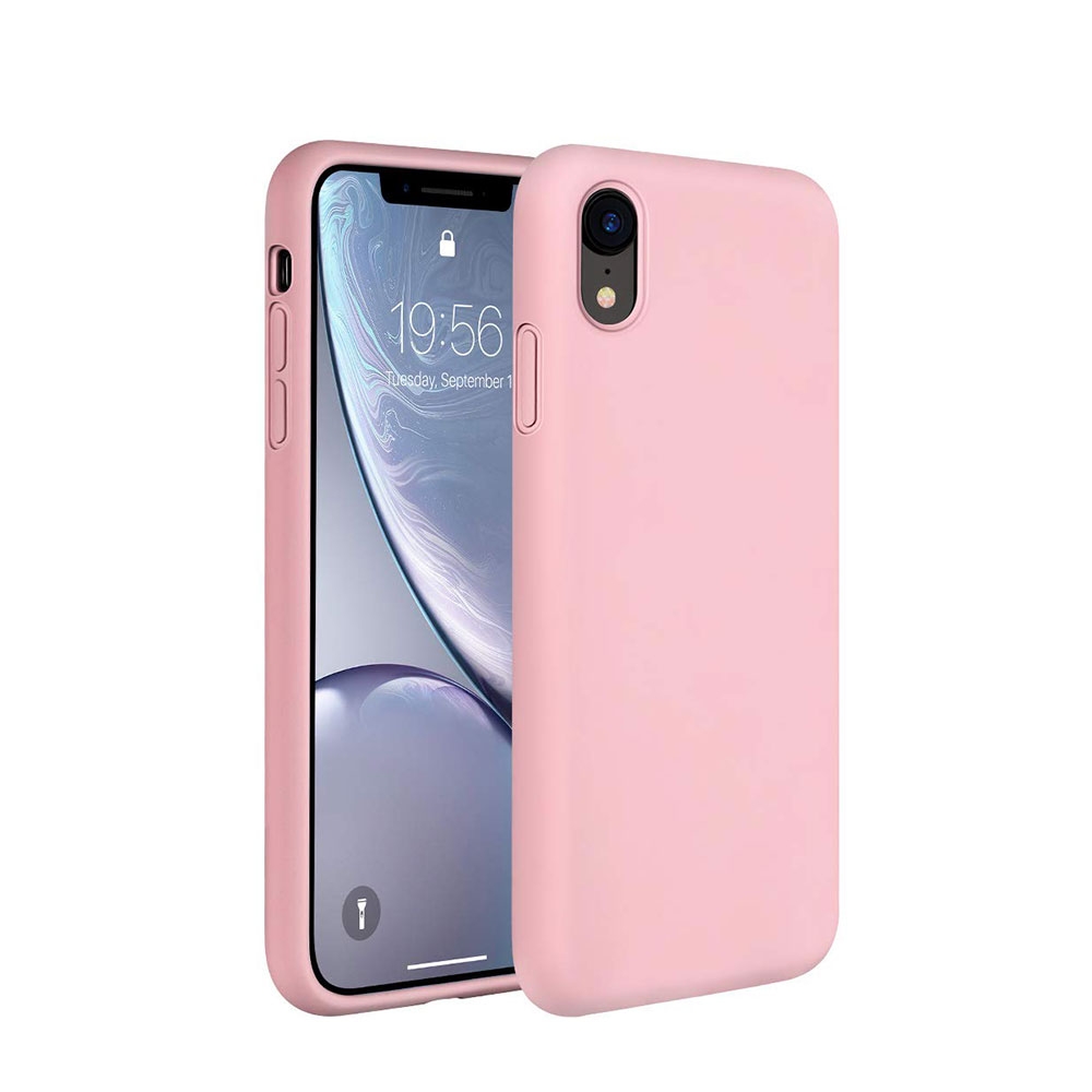 Image of iPhone Xr Silikon Case Hülle - Rosa bei Apfelkiste.ch