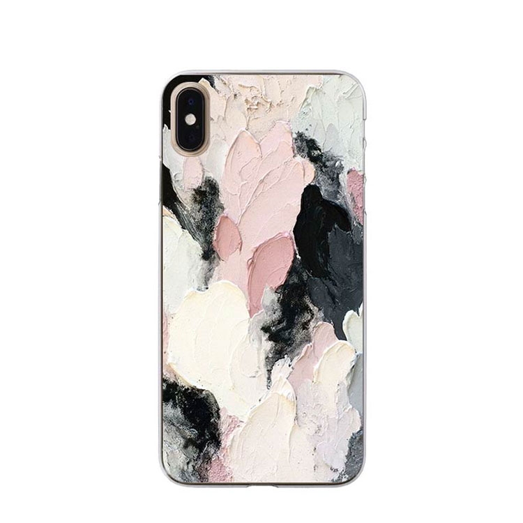 Image of Apfelkiste © - iPhone Xs / X Gummi Case Hülle Ultra Thin Abstrakte Kunst - Rosa bei Apfelkiste.ch