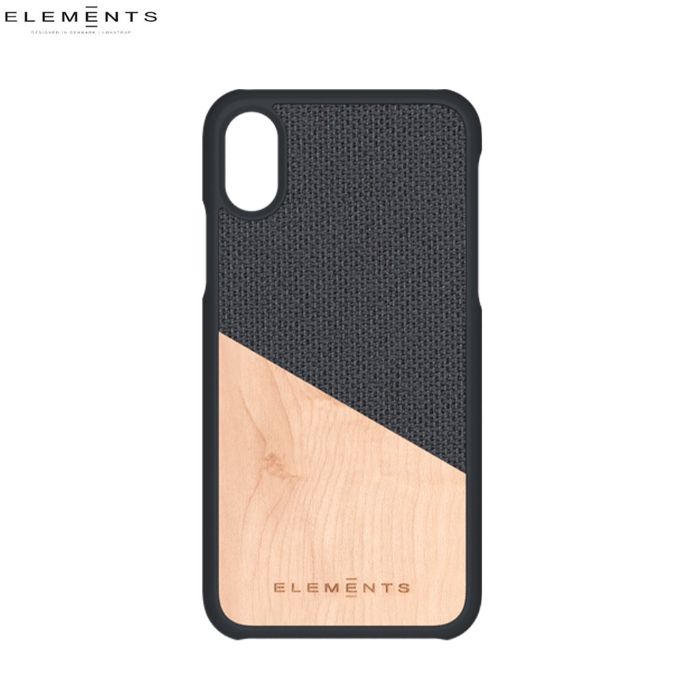 Nordic Elements - iPhone Xs / X Hel Original Kollektion Echt Holz Hülle Walnuss - Schwarz / Braun