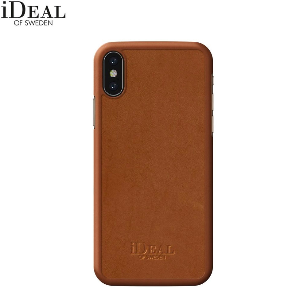 iPhone Xs / X Como Case Leder Hülle (IDFC-I8-COM-03) - Braun