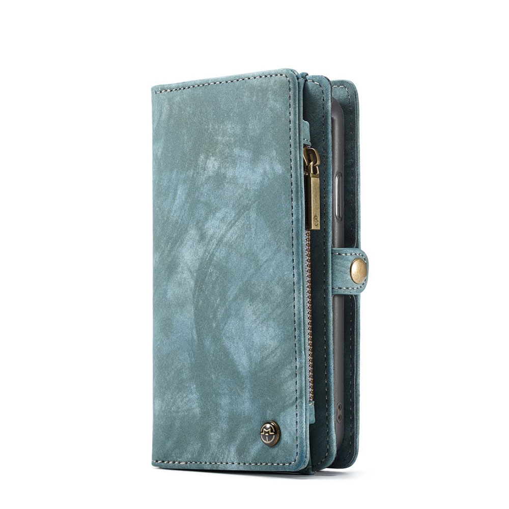 Image of Caseme - iPhone Xs Max 3in1 Echtleder Tasche + Magnet Hardcase Karten Etui - Blau bei Apfelkiste.ch