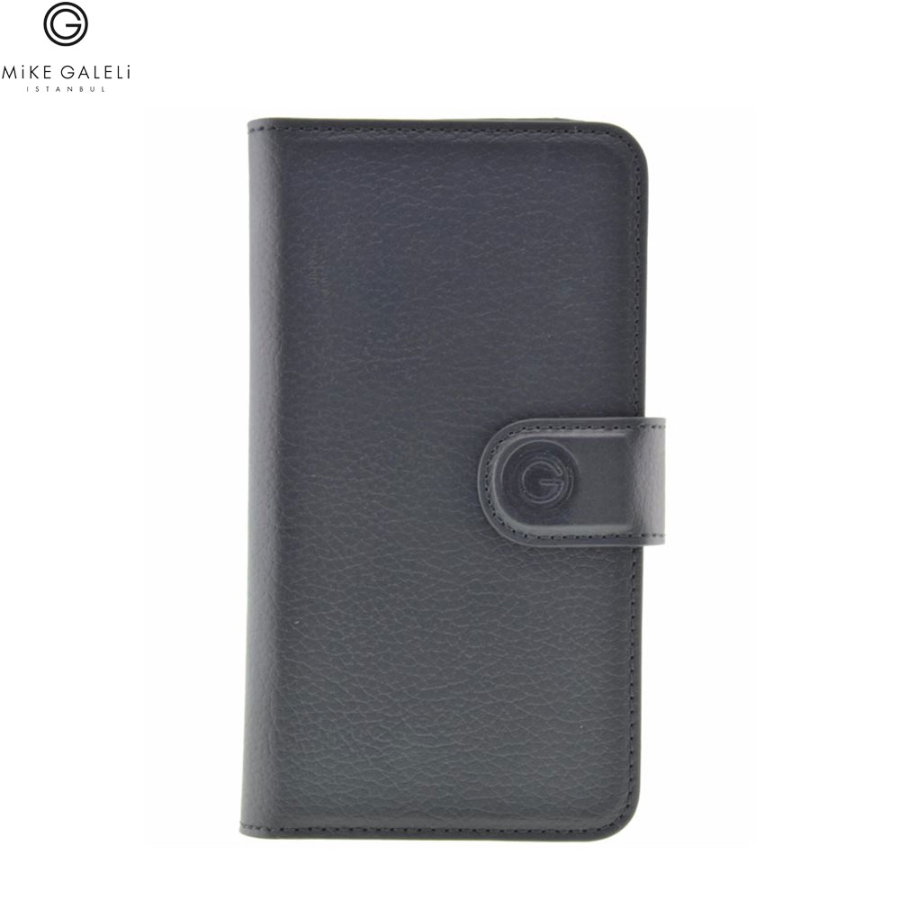 2in1 iPhone Xs / X Echtleder Magnet Wallet Case Tasche Flip Cover (JOSSIPX-M01) - Schwarz