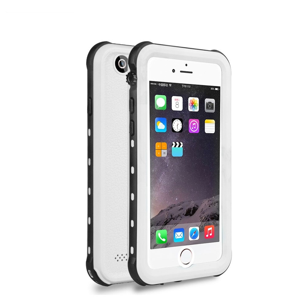 Image of Redpepper - iPhone 6 Plus / 6S Plus Wasserfeste Outdoor Schutz Hülle mit Touch-ID - Weiss bei Apfelkiste.ch