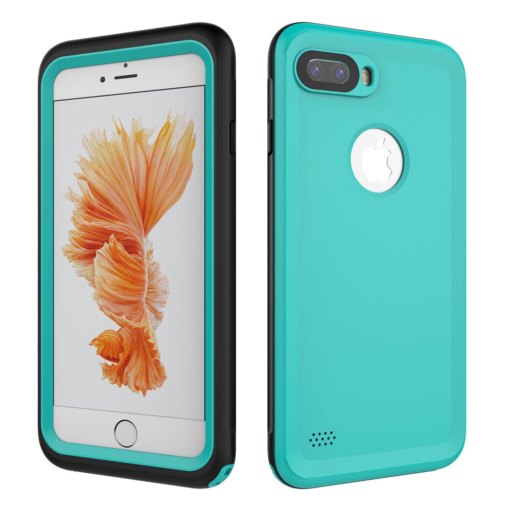 Image of iPhone 8 Plus / 7 Plus Wasserfeste Outdoor Schutz Hülle mit Touch-ID - Türkis bei Apfelkiste.ch