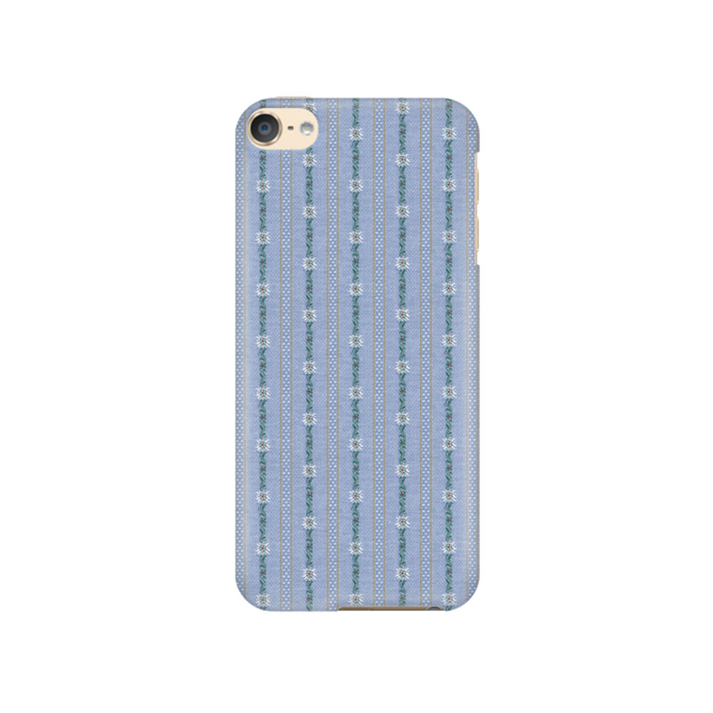 iPod Touch 7 / 6 Hülle Edelweiss im Schweizer Schwinger Design - Blau