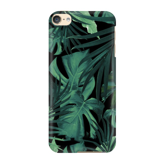 Image of iPod Touch 7 / 6 Hardcase Schutzhülle Dschungel - Grün / Schwarz bei Apfelkiste.ch