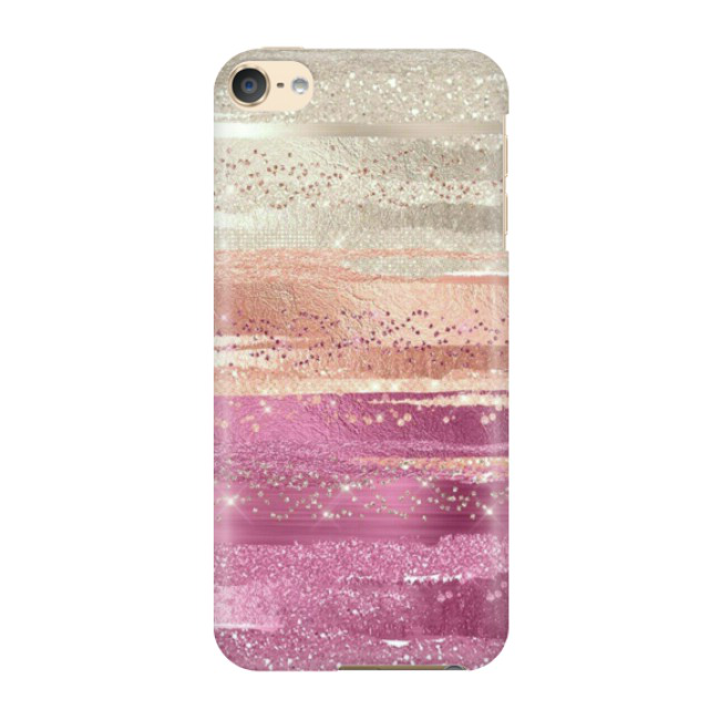 Image of iPod Touch 7 / 6 Hardcase Schutzhülle Glitzer Color - Rosa / Roségold bei Apfelkiste.ch