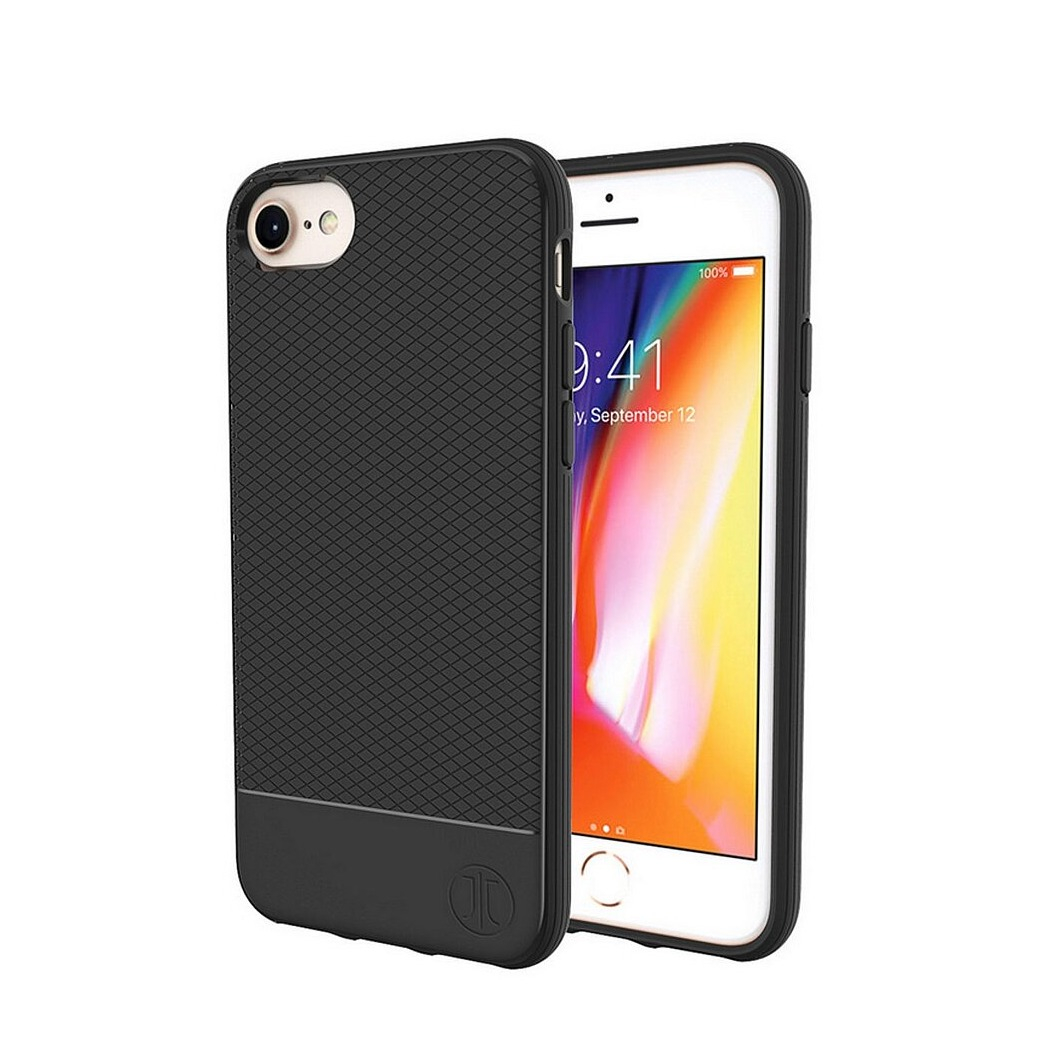 Image of JT Berlin - iPhone SE (2022/2020) / 8 / 7 TPU Gummi Case Hülle Pankow Soft Texturiert (10470) - Schwarz bei Apfelkiste.ch