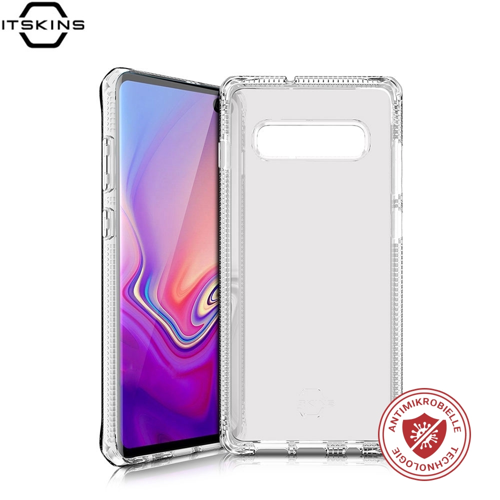 Samsung Galaxy S10+ Plus Spectrum Antimikrobielle Schutz Hardcase Hülle (Fallschutz 2 Meter) - Transparent