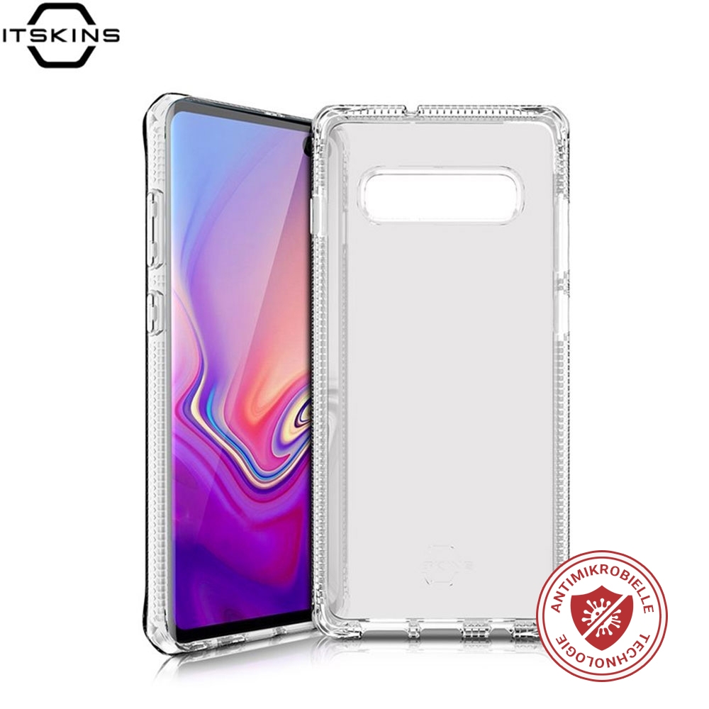 Samsung Galaxy S10 Spectrum Antimikrobielle Schutz Hardcase Hülle (Fallschutz 2 Meter) - Transparent