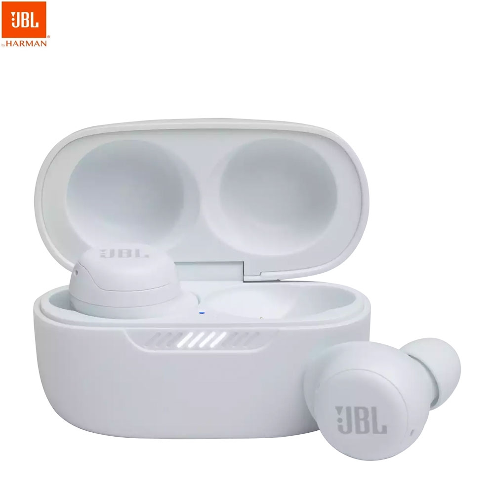 Live Free NC+ TWS (ANC) Wireless Bluetooth Kopfhörer In-Ear Headset mit Active Noise Cancelling (JBLLIVEFRNCPTWSW) - Weiss