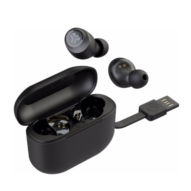 Image of JLAB Audio - Go Air Pop Bluetooth 5.1 In-Ear Kopfhörer IPX4 Headset 350mAh Ladecase (IEUEBGAIRPOPRBLK124) - Schwarz bei Apfelkiste.ch