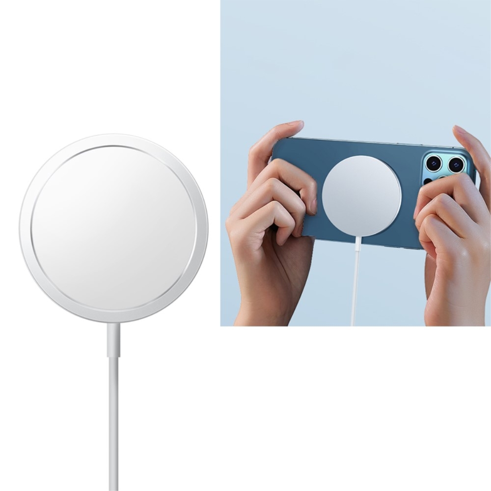 Image of Joyroom - (1m) USB C MagSafe 15W Ladegerät Magnetischer Qi-Wireless Charger - Weiss bei Apfelkiste.ch